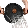 image:imageNutriChef 5qt Pasta Pot with Strainer Lid amp Pasta Fork  NonStick Cooking Pot  Lockable Lid Heat Resistant Handles  Even Heat Distribution  Easy Clean  Black Marble