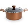 image:imageNutriChef NonStick Casserole with Lid  HighQualified Kitchen Cookware with SeeThrough Tempered Glass Lids 5 Quart Works with Model NCCWA13BR