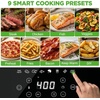 image:imageNutriChef 42QT Glass Air Fryer  9in1 Preset Cook Modes  Glass Fry Bowl for Best CookingResults  Cook Steak Chicken Fish Veggies Fries amp More  Temperature amp Timer Control  White