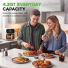 image:imageNutriChef 42QT Glass Air Fryer  9in1 Preset Cook Modes  Glass Fry Bowl for Best CookingResults  Cook Steak Chicken Fish Veggies Fries amp More  Temperature amp Timer Control  White
