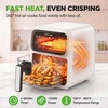 image:imageNutriChef 42QT Glass Air Fryer  9in1 Preset Cook Modes  Glass Fry Bowl for Best CookingResults  Cook Steak Chicken Fish Veggies Fries amp More  Temperature amp Timer Control  White