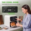 image:imageNutriChef 42QT Glass Air Fryer  9in1 Preset Cook Modes  Glass Fry Bowl for Best CookingResults  Cook Steak Chicken Fish Veggies Fries amp More  Temperature amp Timer Control  White