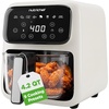 image:imageNutriChef 42QT Glass Air Fryer  9in1 Preset Cook Modes  Glass Fry Bowl for Best CookingResults  Cook Steak Chicken Fish Veggies Fries amp More  Temperature amp Timer Control  White