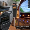 image:imageNutriChef PWIRBBQ90 Bluetooth Meat Thermometer Smart Wireless Kitchen Remote Instant Read BBQ Temperature Probe for Grill NormalStandard