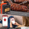image:imageNutriChef PWIRBBQ90 Bluetooth Meat Thermometer Smart Wireless Kitchen Remote Instant Read BBQ Temperature Probe for Grill NormalStandard