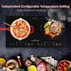 image:imageNutriChef Double Induction Cooktop  Portable 120V Digital Ceramic Dual Burner w Kids Safety Lock  Works with Flat Cast Iron Pan1800 WattTouch Sensor Control 12 Controls  PKSTIND48 BlackDouble