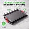 image:imageNutriChef Baking Sheet Set 2Piece Nonstick Cookie Sheets2Piece Large