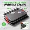 image:imageNutriChef Baking Sheet Set 2Piece Nonstick Cookie Sheets3Piece Medium