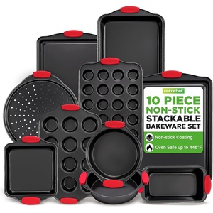 image:imageNutriChef Baking Sheet Set 2Piece Nonstick Cookie Sheets10Piece Set