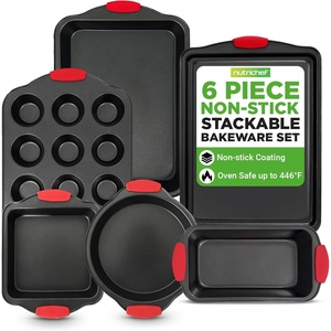 image:imageNutriChef Baking Sheet Set 2Piece Nonstick Cookie Sheets6Piece Set