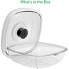 image:imageNutriChef Air Vacuum Seal Food Container  1 Liter Capacity Kitchen Reusable Airtight Food Saver Sealer Storage Box Canister Meal Prep Lunch Bread Cereal Keeps Food Fresh Tasty  PKVSCN1LContainer