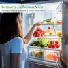 image:imageNutriChef Air Vacuum Seal Food Container  1 Liter Capacity Kitchen Reusable Airtight Food Saver Sealer Storage Box Canister Meal Prep Lunch Bread Cereal Keeps Food Fresh Tasty  PKVSCN1LContainer