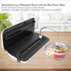image:imageNutriChef Air Vacuum Seal Food Container  1 Liter Capacity Kitchen Reusable Airtight Food Saver Sealer Storage Box Canister Meal Prep Lunch Bread Cereal Keeps Food Fresh Tasty  PKVSCN1LContainer