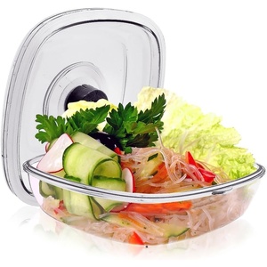 image:imageNutriChef Air Vacuum Seal Food Container  1 Liter Capacity Kitchen Reusable Airtight Food Saver Sealer Storage Box Canister Meal Prep Lunch Bread Cereal Keeps Food Fresh Tasty  PKVSCN1LContainer